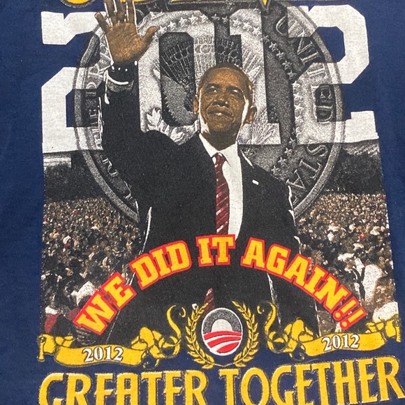 OBAMA 2012 rare LS medium shirt - Picture 2 of 3